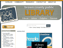 Tablet Screenshot of browncountypubliclibrary.org